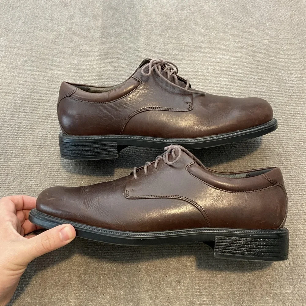 Rockport Shoes Mens Size 11 W Brown Leather Derby Dress Comfort‎ K71225